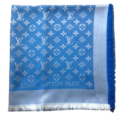 foulard louis vuitton bleu|louis vuitton shawls.